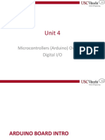 Unit 4: Microcontrollers (Arduino) Overview Digital I/O