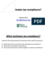 What Motivates Tax Compliance - James Alm