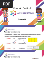 Clase Quimica Semana 21-2 Funcion Óxido Acido (Anhídrido)