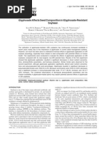 Glyphosate Affects Seed Composition in Glyphosate Resistant Soybean