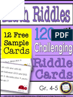 100 Riddles Intermediate Blog Sample Revised FREE