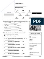 Grammar Worksheet: Unit 2 1