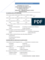 MCQ - Corporate Regulations - B.com-Bba - Semester IV