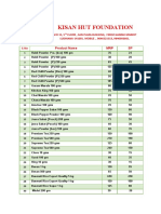 KHF Product List