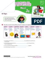 A2 Flyers Jo Worksheet