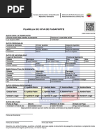 Planilla Maria Delgadillo - Saime