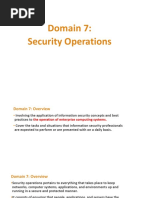 Domain 7 - Security Operations