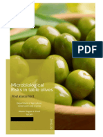 Tables Olives - Microbiological Risk