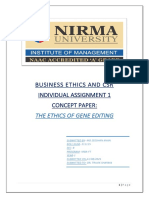 Business Ethics and CSR Individual Assignment 1 Concept Paper