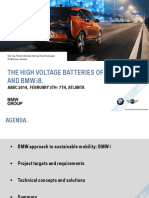 High Voltage Batteries of BMW Vehicles I3