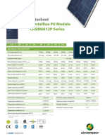 Crystalline PV Module CHSM6612P Series: Datasheet