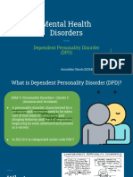 Dependent Personality Disorder