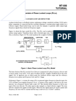 Mt-086 Tutorial: Fundamentals of Phase Locked Loops (PLLS)