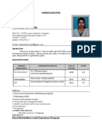 Kolisetty Sai Harini: Curriculum Vitae