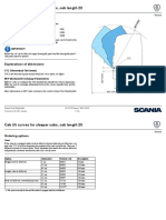 Cab Tilt Curves For Sleeper Cabs, Cab Length 20
