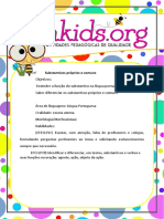 Substantivos Proprios Comuns 3º Ano