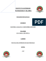 Instituto Superior Tecnológico "El Oro": English Portafolio