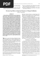 Previous-Crop Effects On Sugarcane Responses To Nitrogen Fertilization