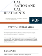 Vertical Integration and Vertical Restraints