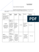 Course Unit Task: Teaching Plan