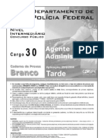 Cargo 30 - Agente Administrativo - Prova Branca