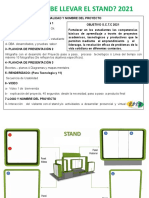 Qué Debe Llevar El Stand 2021