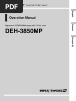 Pioneer DEH-3850 MANUAL