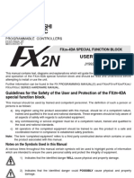 User'S Guide: FX - 4da Special Function Block