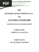 Semi-Detailed Lesson Plan: Submitted By: Veronica R. Manzano