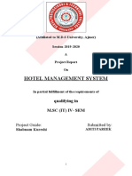 Hotel Management Report