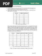 Measurements For The Beer Foam Experiment: Download The Video Here