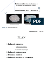 Utilisation de La Fluorine Dans L - Industrie