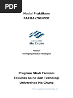 Modul Praktikum Farmakognosi