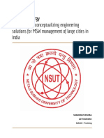 Analyzing and Conceptualizing Engineering Solutions For MSW Management of Large Cities in India