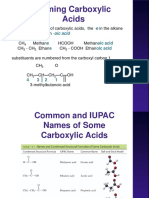 Naming Carboxylic Acids: - Oic Acid