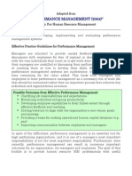 Performance Management