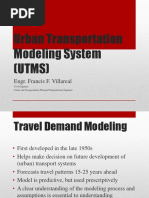 Urban Transportation Modeling System (UTMS) : Engr. Francis F. Villareal