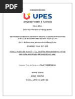 HIS Issertation Ynopsis Is Submitted in Partial Fulfillment of The Degree OF ONS With Specialization in AWS ONS With Specialization in AWS