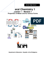 GeneralChemistry1 - Q1 - Mod1 - Properties of Matter and Its Various Forms v5