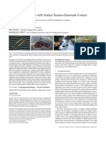 Solid-Fluid Interaction With Surface-Tension-Dominant Contact