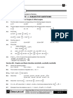 Part - I: Subjective Questions: Section (A) : Measurement of Angles Allied Angles