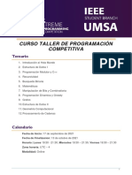 Curso Taller de Programación Competitiva