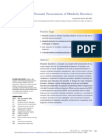 Neonatal Presentations of Metabolic Disorders