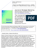 Journal of Strategic Marketing: To Cite This Article: Michael Jay Polonsky (1999) The Incorporation of An Interactive