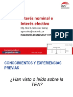 Interés Nominal y Efectivo