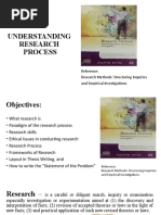 Understanding Research Process: Reference: Research Methods: Structuring Inquiries and Empirical Investigations