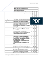 Evidence Plan - Produce Organic Vegetables