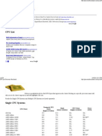 CPU List - Processor Benchmark