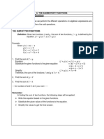 Lesson 3 OPERATIONS ON FUNCTIONS