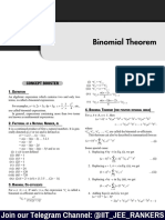 Binomial Theorem Complete Chapter Notes For Iit Jee @iit Jee Rankers